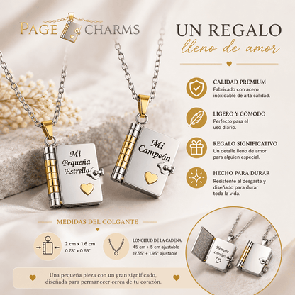 Collar Libro de Amor para Hijos