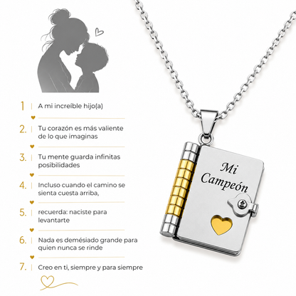 Collar Libro de Amor para Hijos